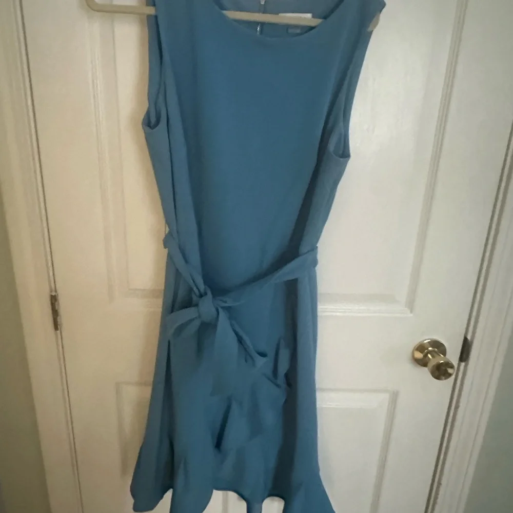 Calvin Klein Blue Halter Sheath Dress for Cocktail - Picture 2 of 7